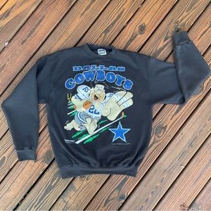 Vintage Dallas Cowboys Fred Flintstone Tultex Sweatshirt